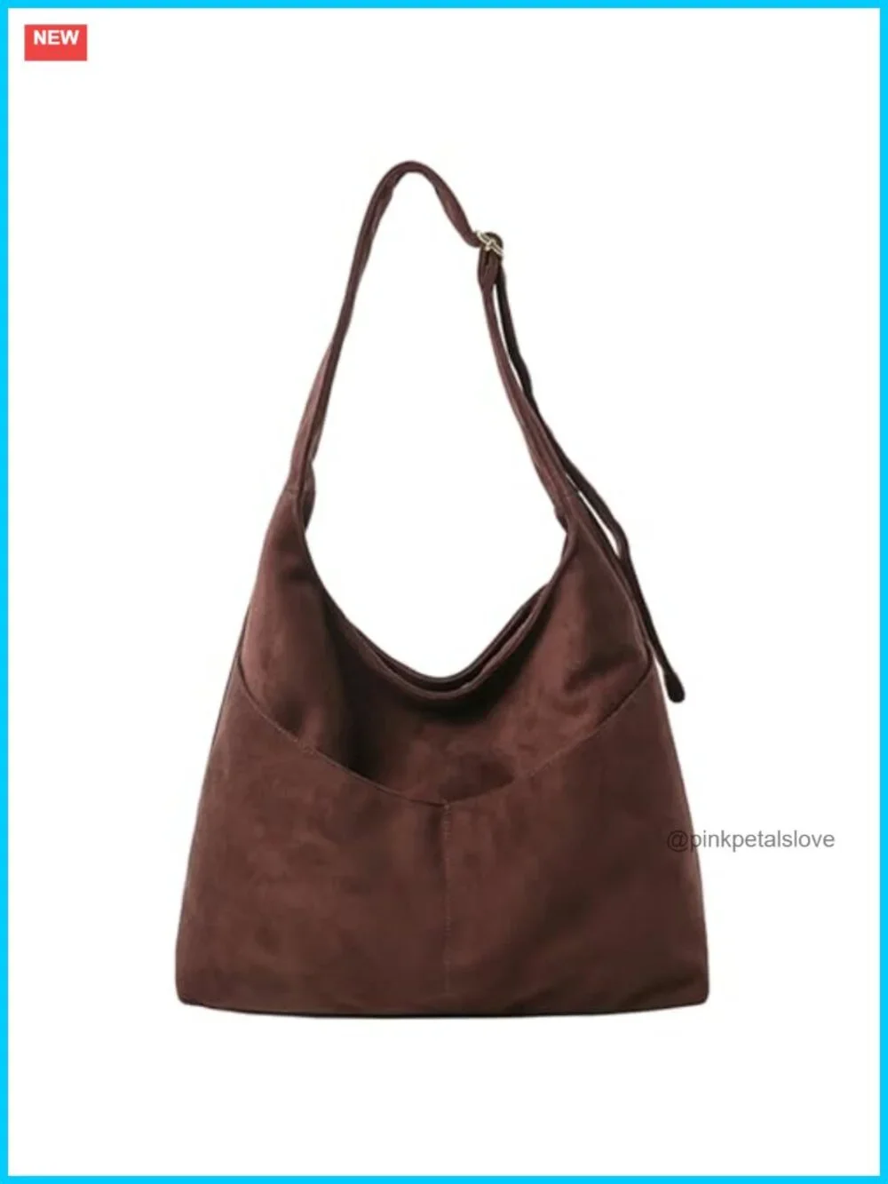 Large Slouchy Hobo Shoulder Bag Vegan Leather Crossbody Tote